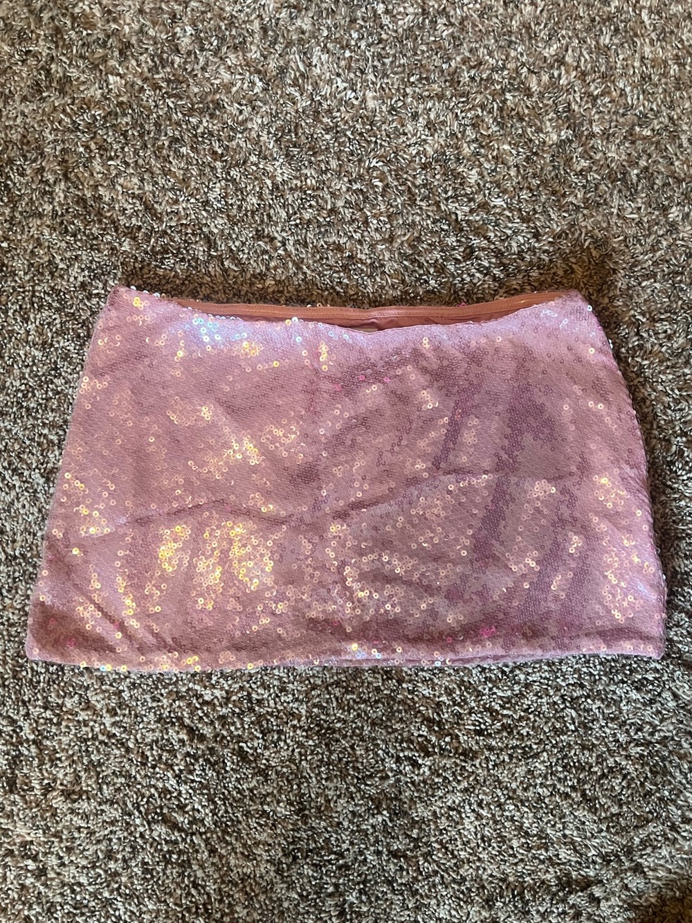 Pepper Mayo Pink Sequin Skirt